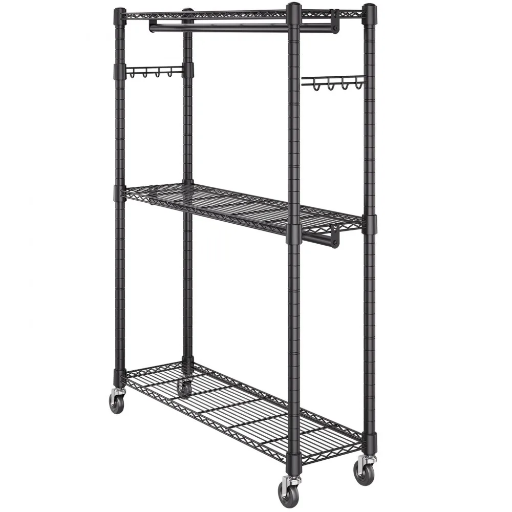 VEVOR Heavy Duty Clothes Rack 2 hanging and 3 layers 45.7 in product image 12