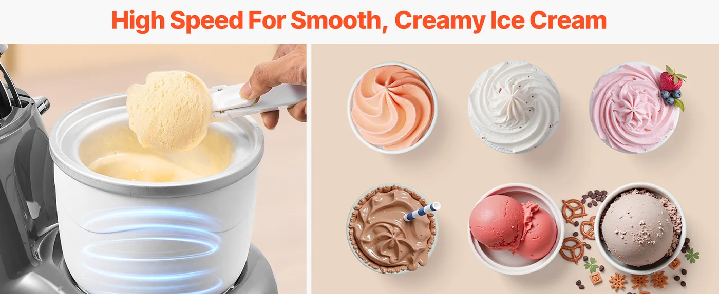 VEVOR Ice Cream Maker 1.8 qt feature 1