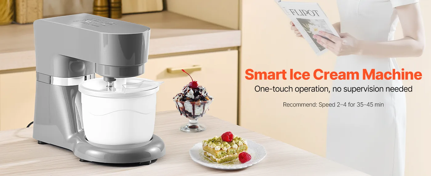 VEVOR Ice Cream Maker 1.8 qt feature 2