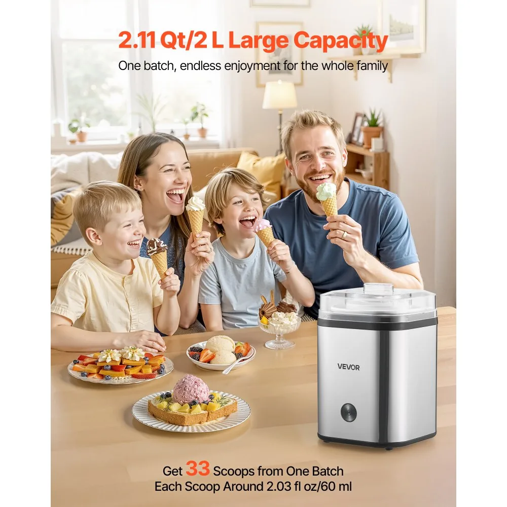 VEVOR Ice Cream Maker 2 qt product image 2