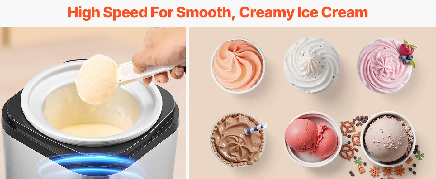 VEVOR Ice Cream Maker 2 qt feature 1