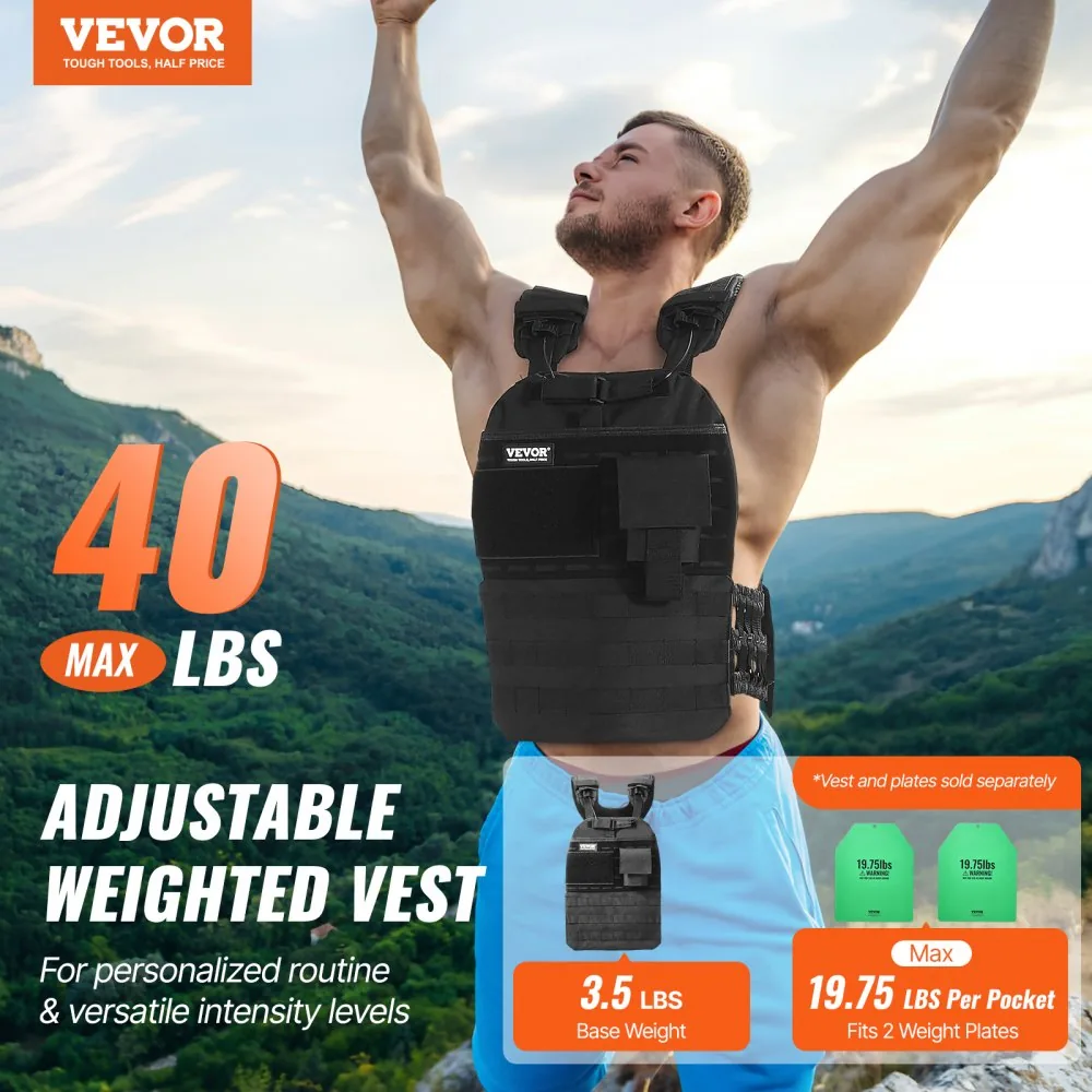 VEVOR Weighted Vest 40 lbs Yes product image 2