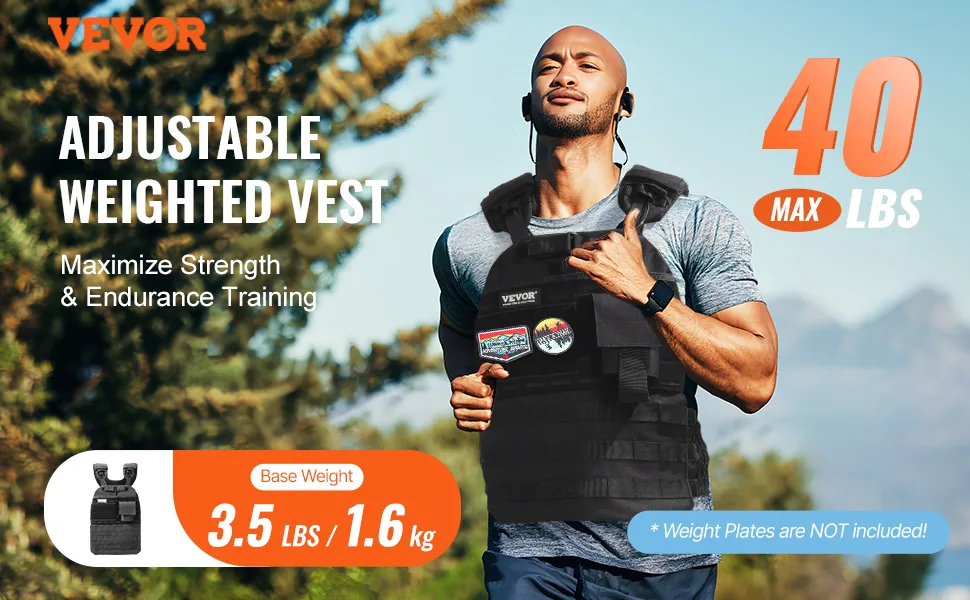 VEVOR Weighted Vest 40 lbs Yes overview