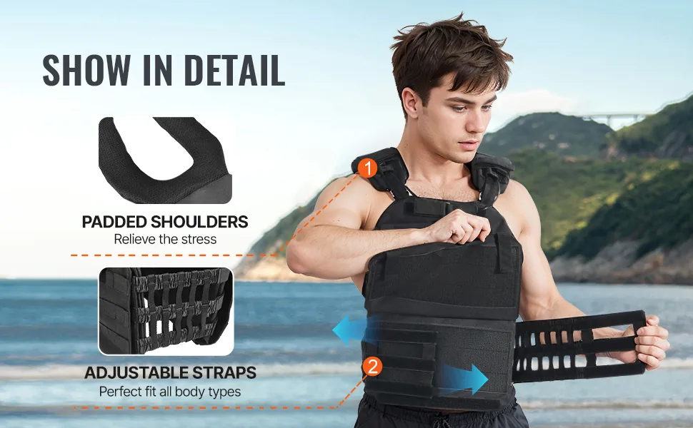 VEVOR Weighted Vest 40 lbs Yes feature 2