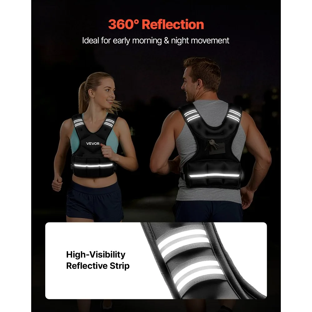 VEVOR Adjustable Weighted Vest 20 lbs Yes product image 5