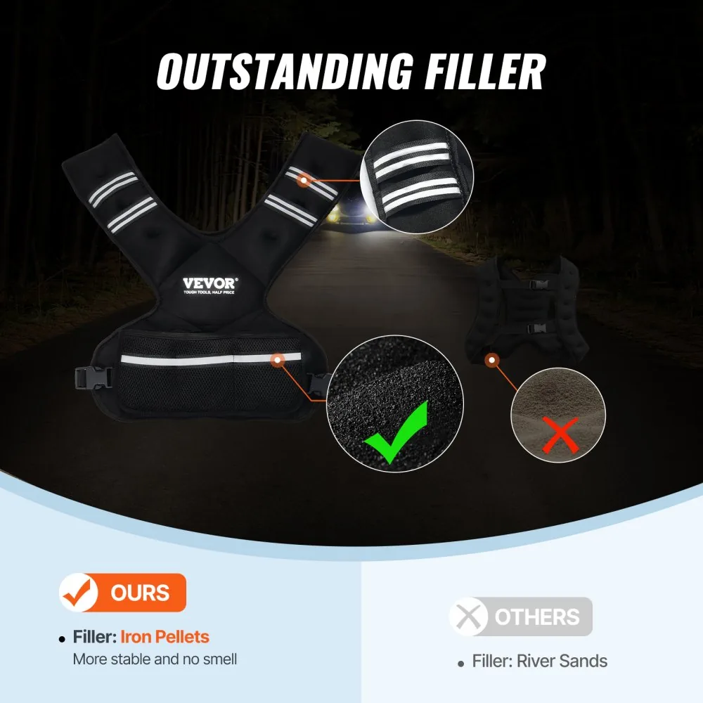 VEVOR Adjustable Weighted Vest 32 lbs Yes product image 4