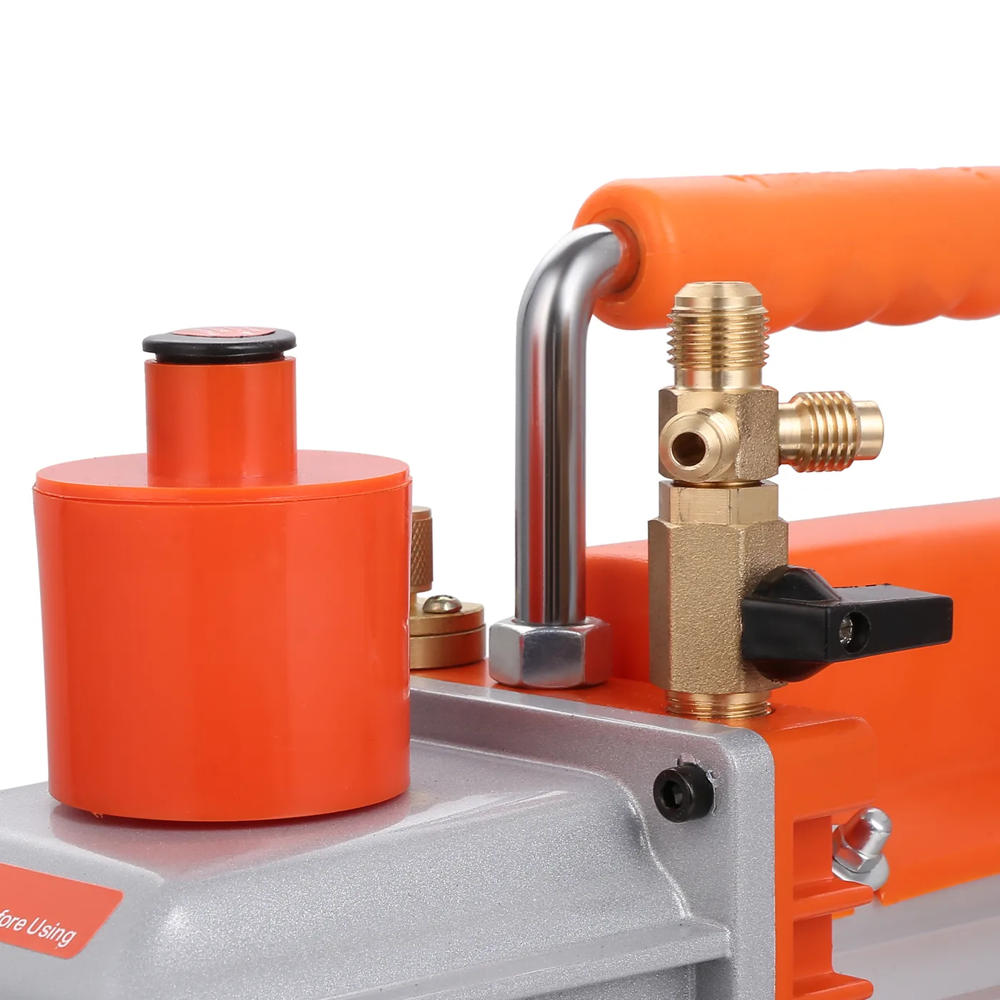 VEVOR 1/2 HP 2 Stage Rotary Vane Vacuum Pump Two-Stage Pro Exhaust Fitting(Oil Fill Cap)