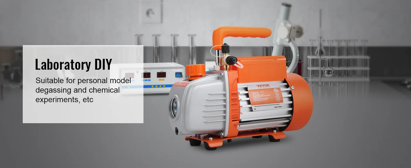 VEVOR 1/5 HP Single Stage Vacuum Pump Single-Stage Pro 3.5 C Laboratory DIY
