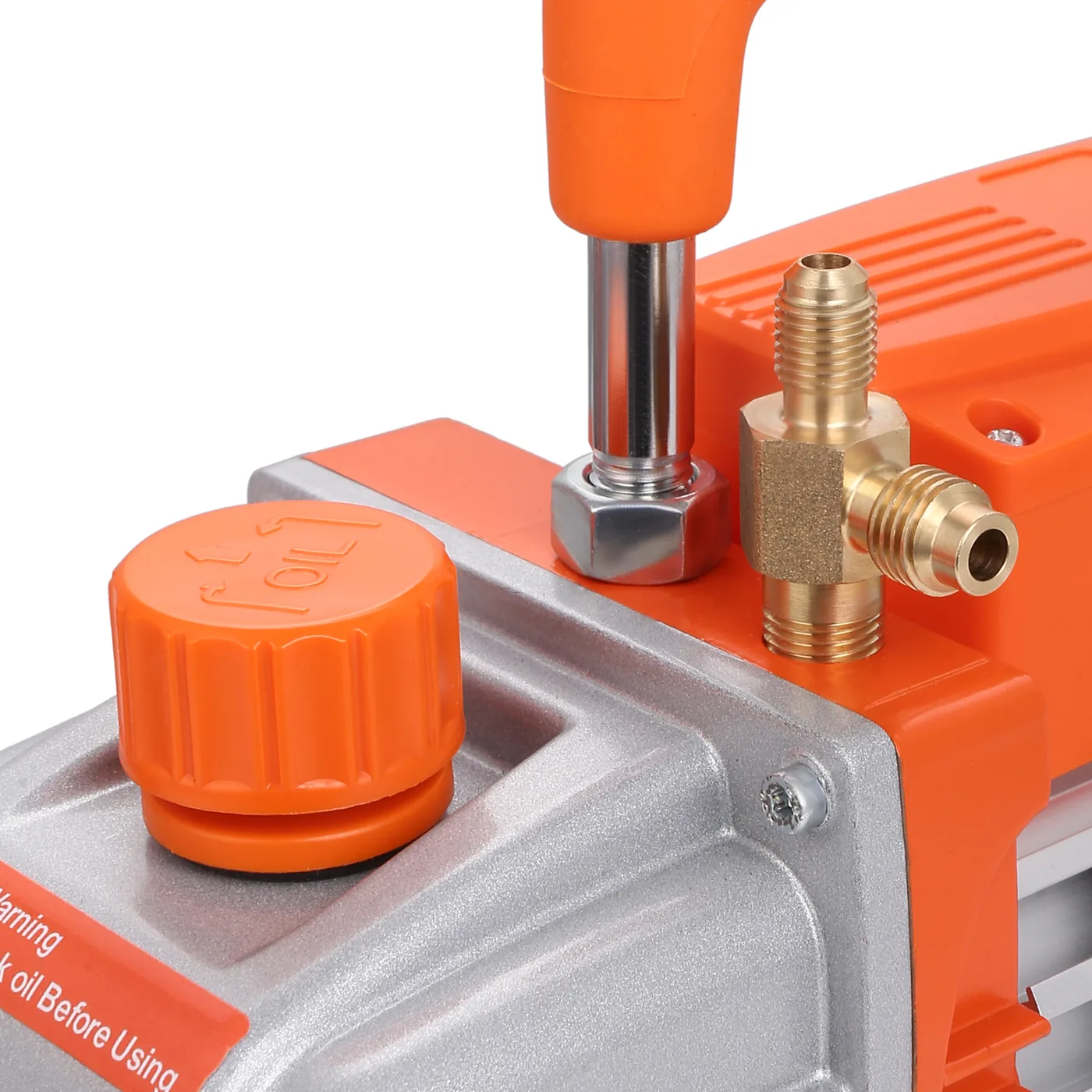 VEVOR 1/5 HP Single Stage Vacuum Pump Single-Stage Pro 3.5 C Exhaust Fitting(Oil Fill Cap)