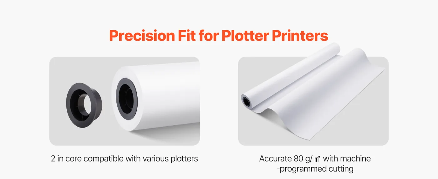 VEVOR Wide Format Paper 4 Rolls 36 inch feature 1