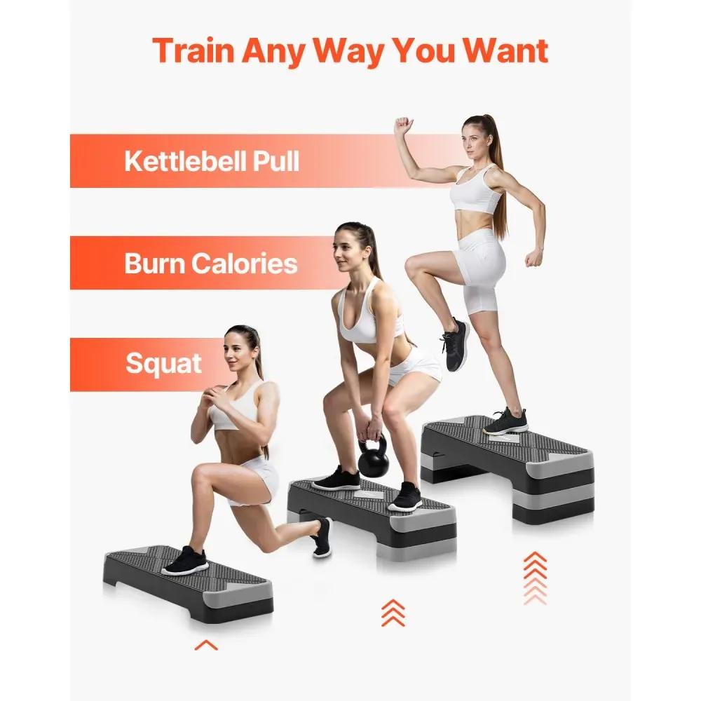 VEVOR Aerobic Exercise Step Platform Gray product image 6