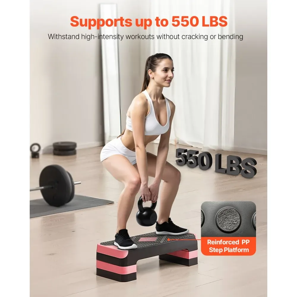 VEVOR Aerobic Exercise Step Platform Red product image 2