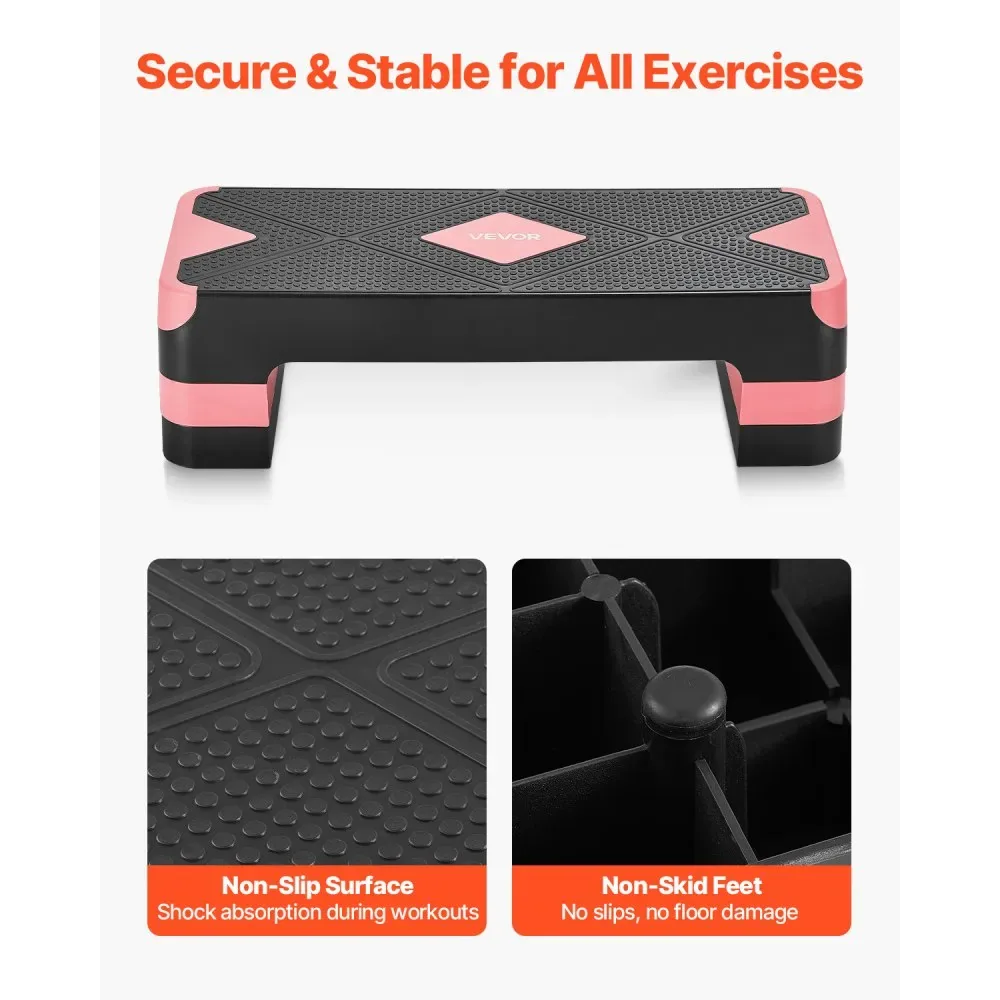 VEVOR Aerobic Exercise Step Platform Red product image 3