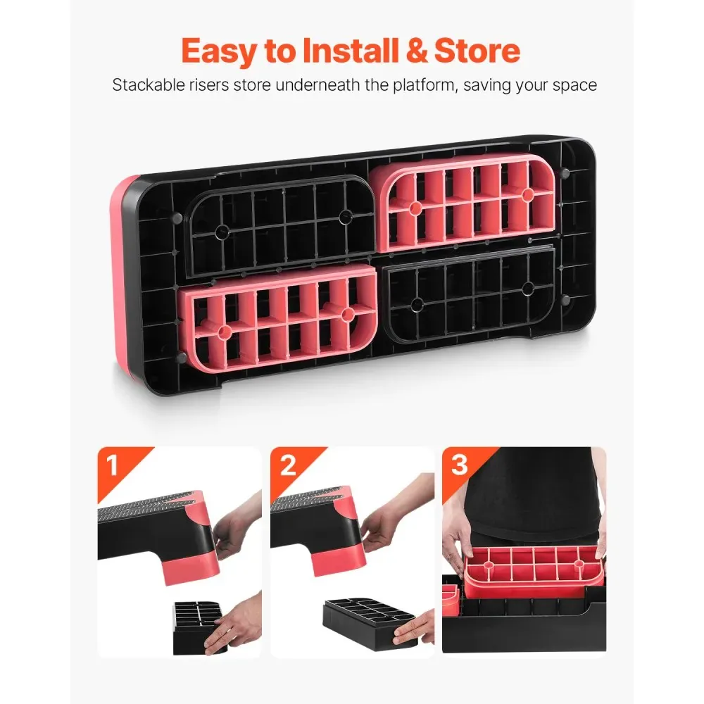 VEVOR Aerobic Exercise Step Platform Red product image 5