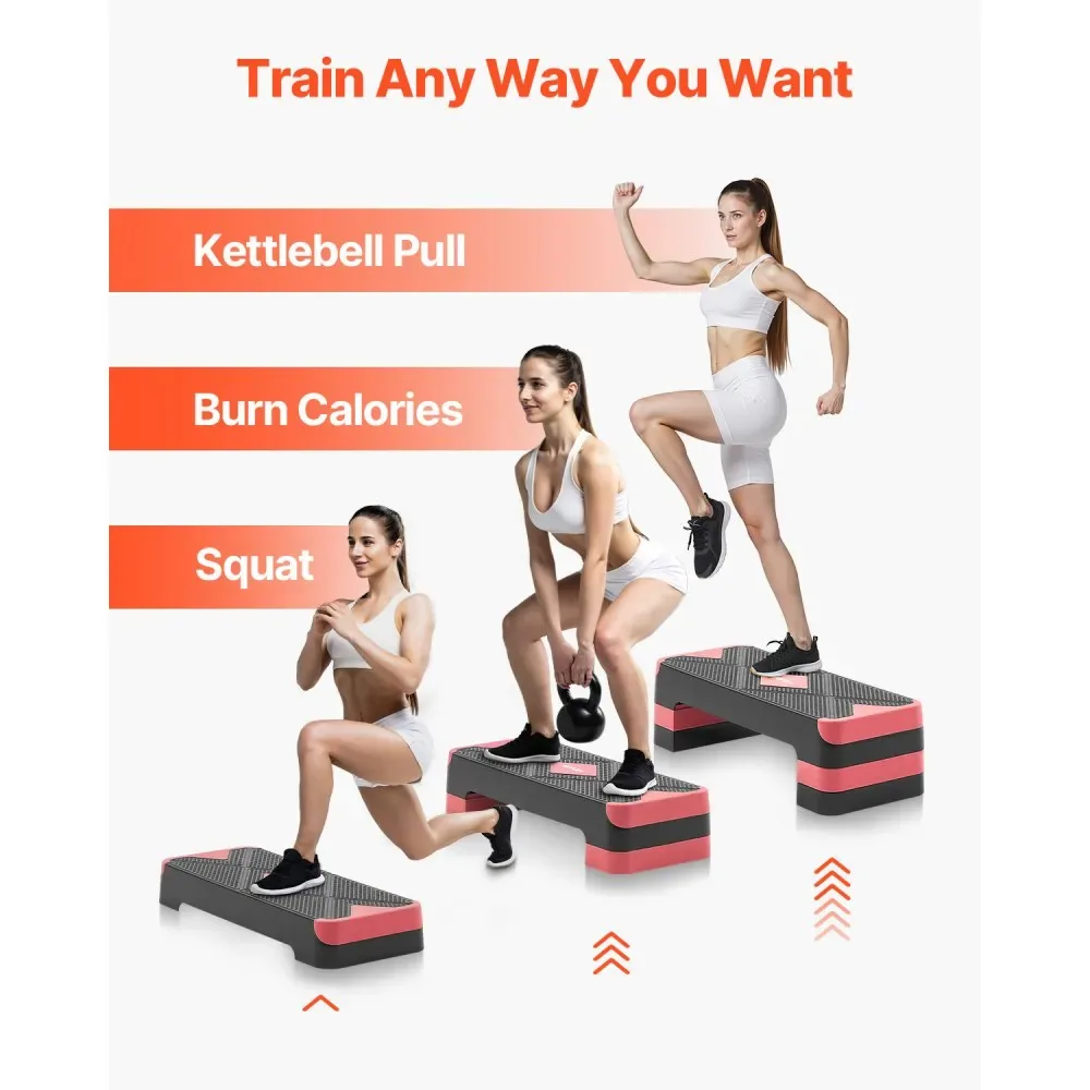 VEVOR Aerobic Exercise Step Platform Red product image 6