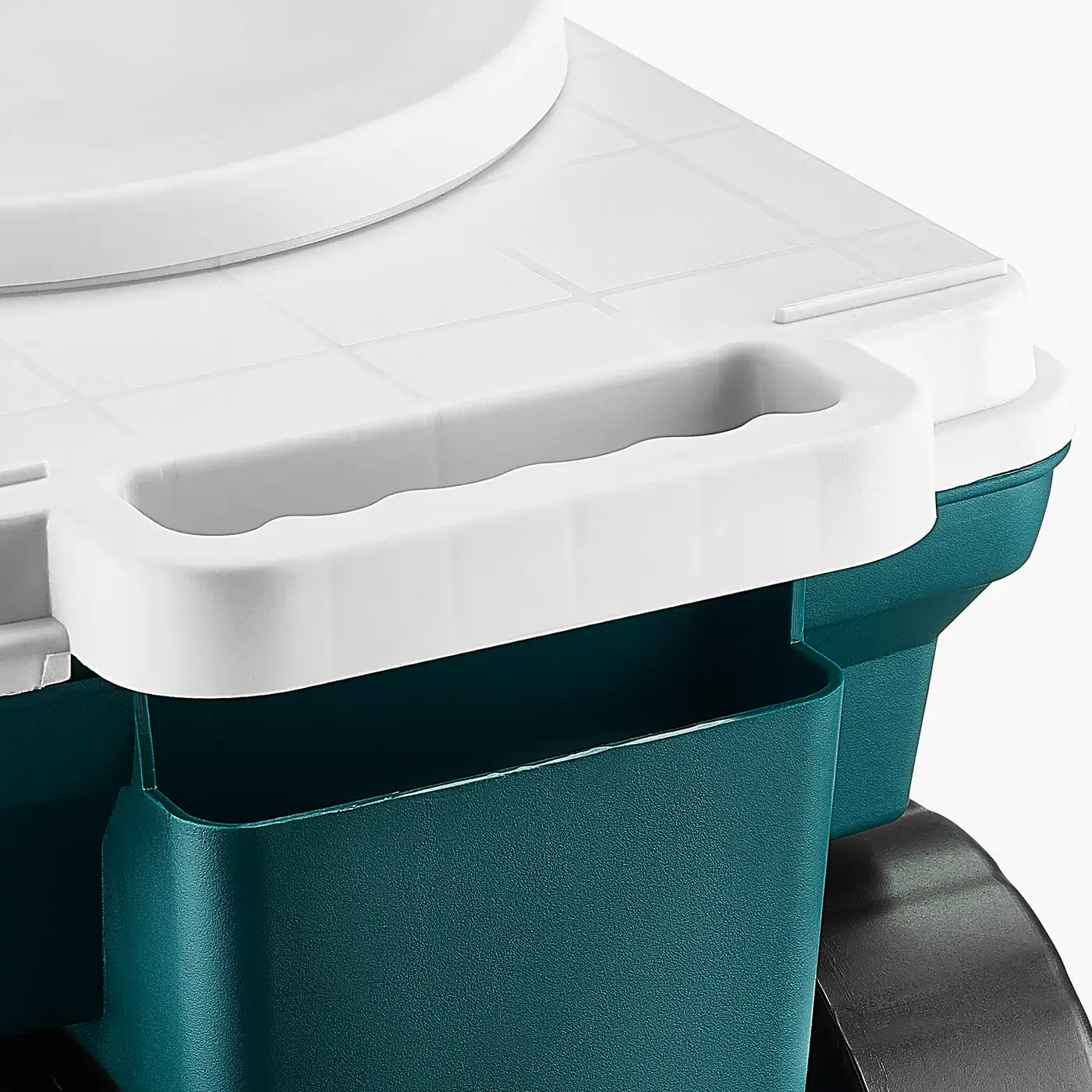 VEVOR Garden Scooter with Seat Plastic Storage Style 2 in 1 Design