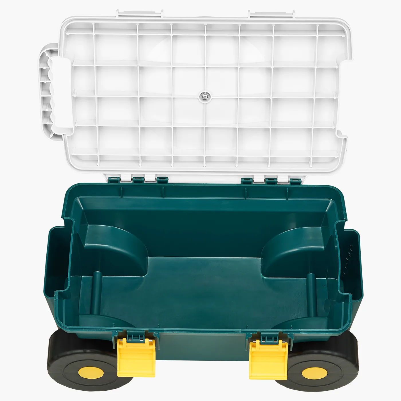 VEVOR Garden Scooter with Seat Plastic Storage Style Lightweight and Easy To Store