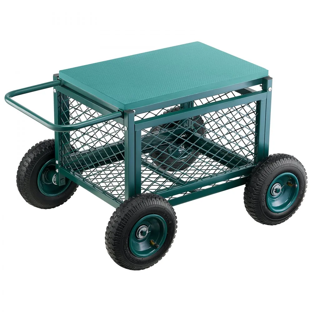 VEVOR Rolling Garden Cart with Seat Metal Storage Style product image 12