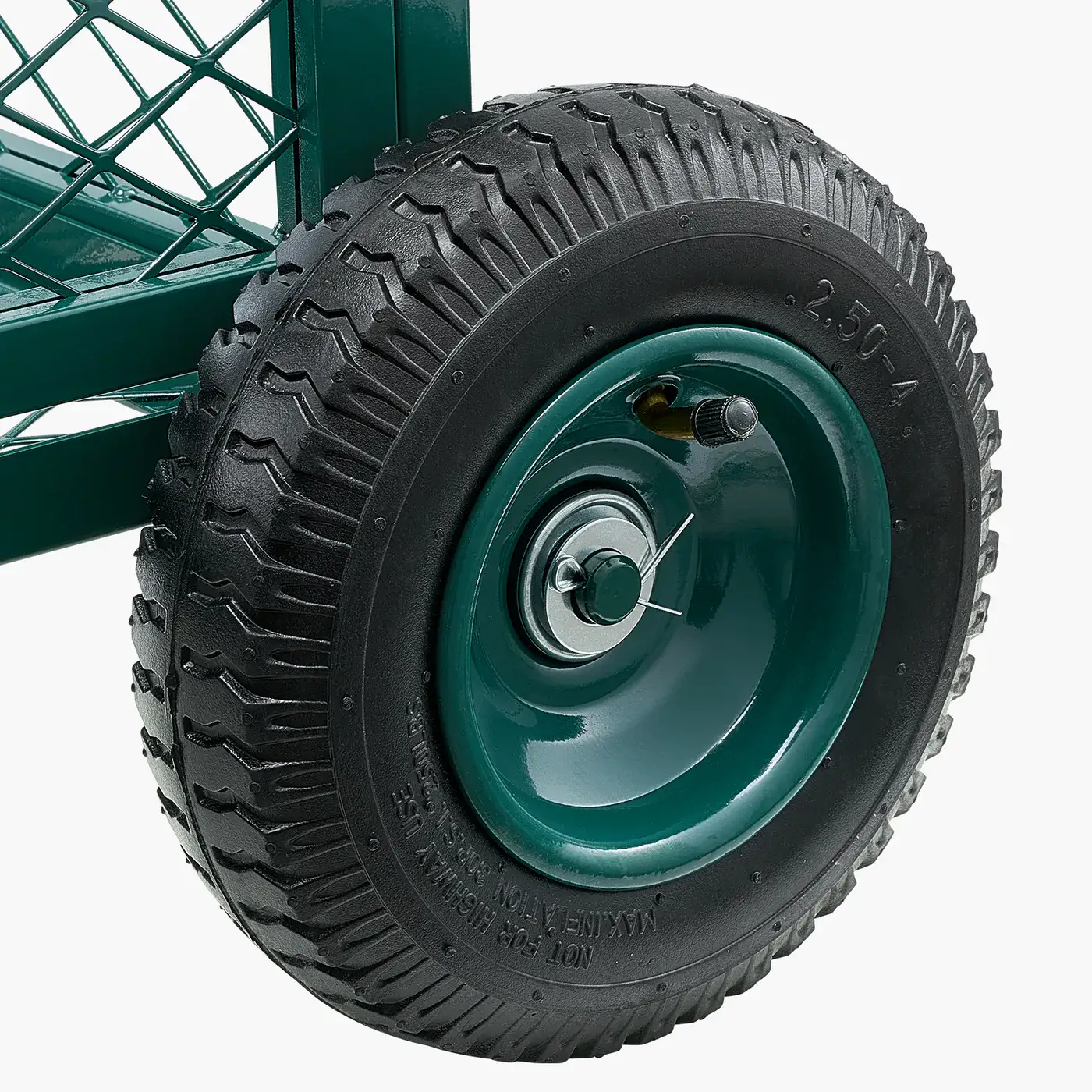VEVOR Rolling Garden Cart with Seat Metal Storage Style All Terrain Wheels