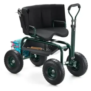 VEVOR Garden Seat with Wheels Seat Back Style product image 1