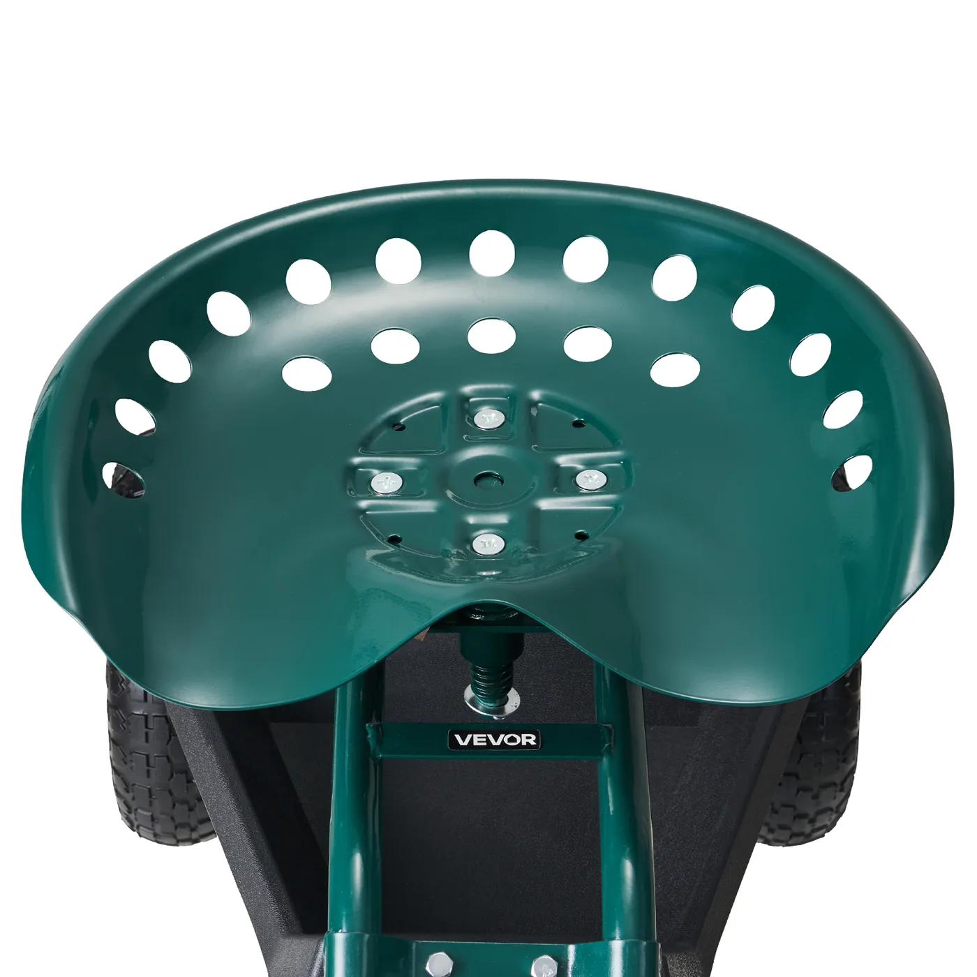 VEVOR Rolling Garden Cart with Swivel Seat Chair Style Ergonomic &amp; Comfortable Seat