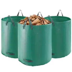 VEVOR 3-pack 72 gallon reusable yard waste bags front view