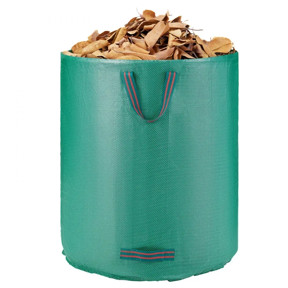 VEVOR heavy duty grass clipping bags in backyard