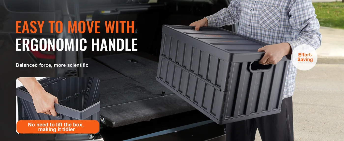 VEVOR Collapsible Storage Bins with Lids 64L feature 3