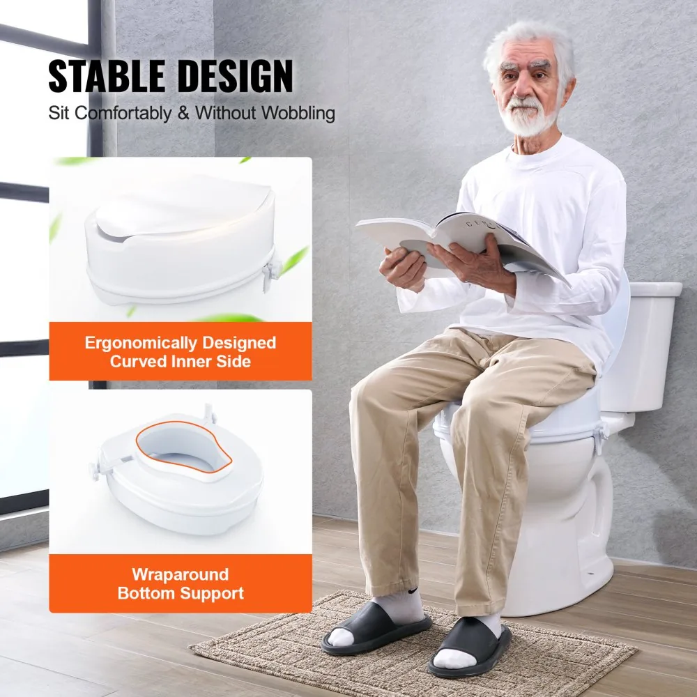 VEVOR Raised Toilet Seat 6 inch Without Armrest product image 5