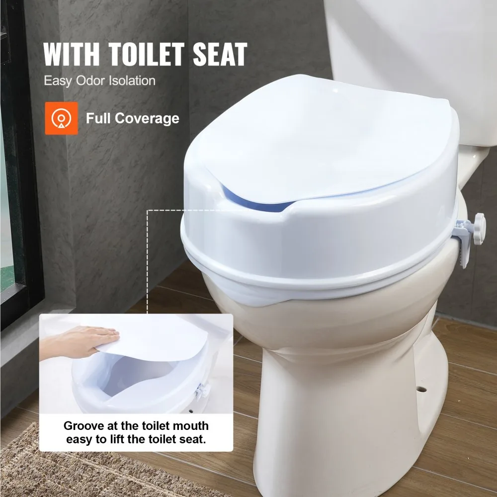 VEVOR Raised Toilet Seat 6 inch Without Armrest product image 6