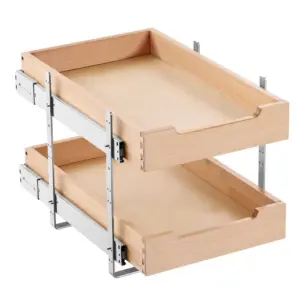 VEVOR 2 Tier Pull Out Cabinet Organizer 2 Tiers 14 x 21 in product image 1