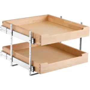VEVOR 2 Tier Pull Out Cabinet Organizer 2 Tiers 20 x 21 in product image 1
