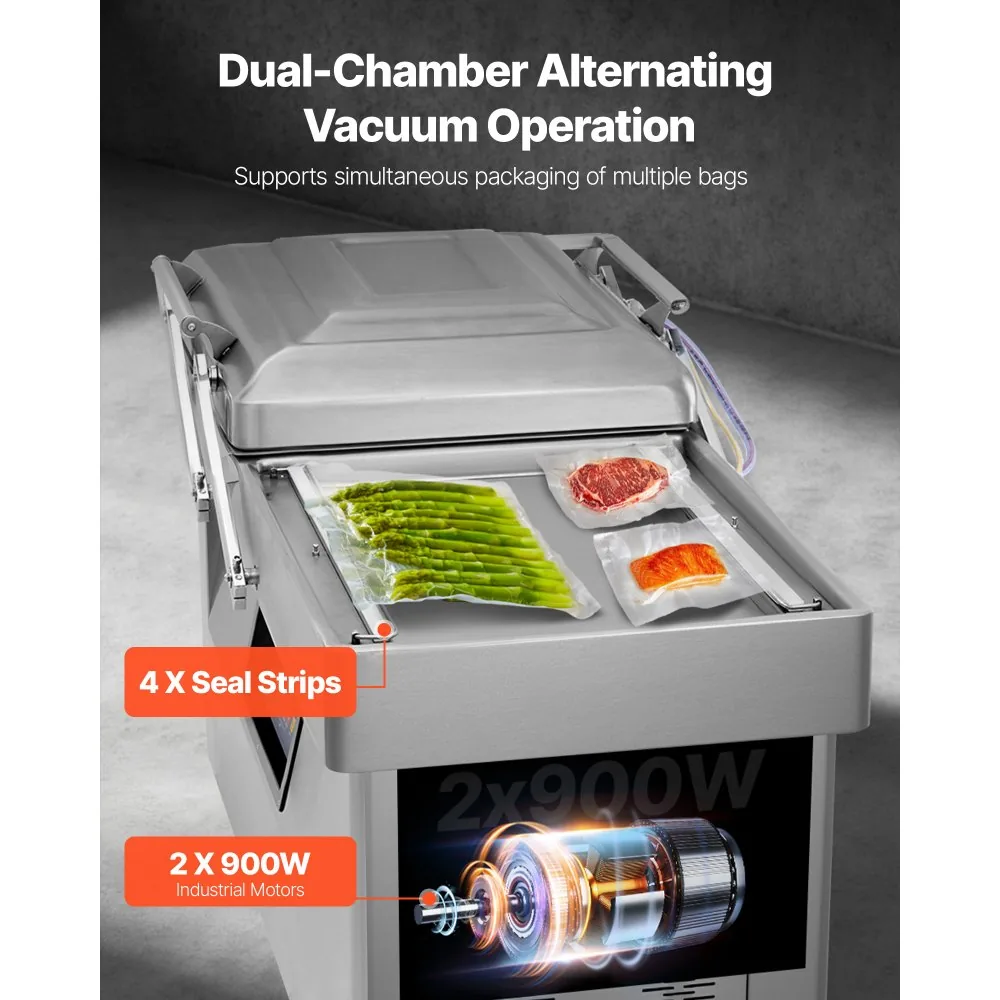 VEVOR Chamber Vacuum Sealer Floor-Standing 2000W product image 5