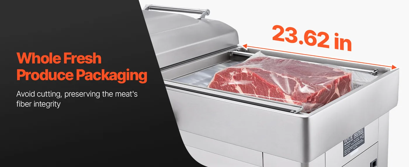 VEVOR Chamber Vacuum Sealer Floor-Standing 2000W Large Capacity Chamber