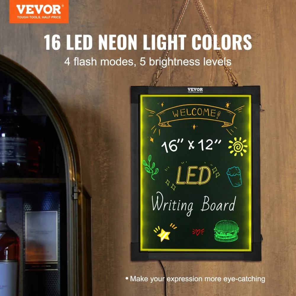 VEVOR LED Message Writing Board 12 x 16 in product image 2