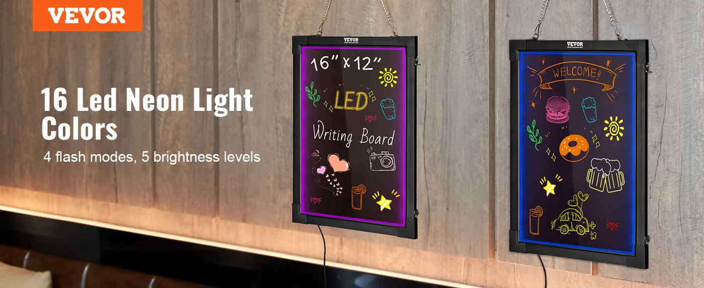 VEVOR LED Message Writing Board 12 x 16 in overview