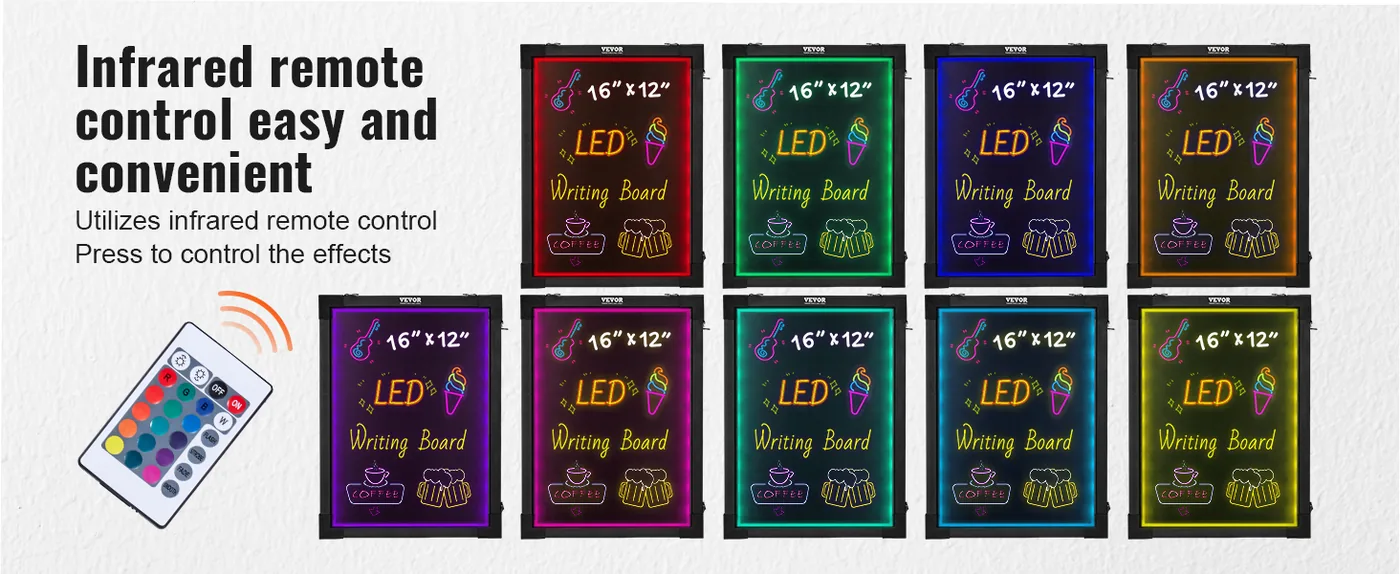 VEVOR LED Message Writing Board 12 x 16 in feature 2