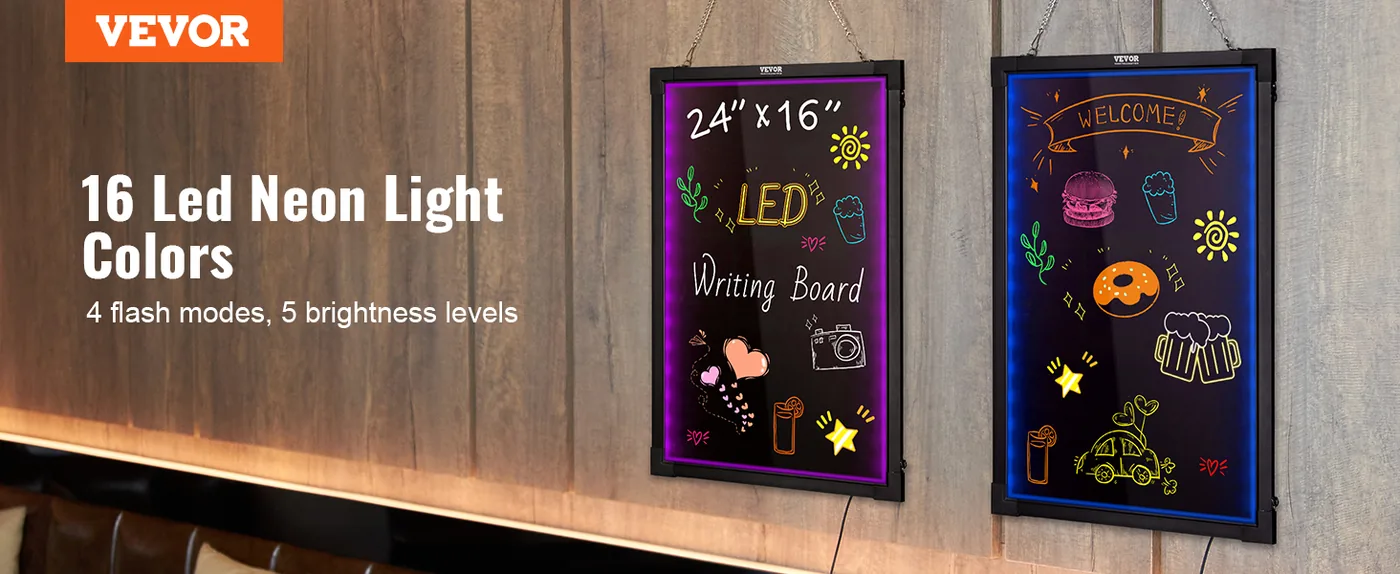 VEVOR LED Message Writing Board 16 x 24 in overview