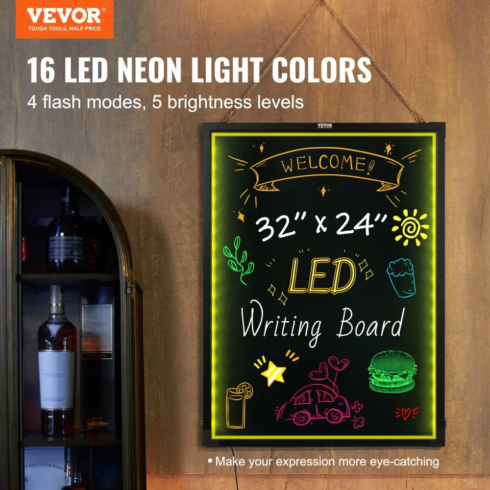VEVOR LED Message Writing Board 32 x 24 in product image 2