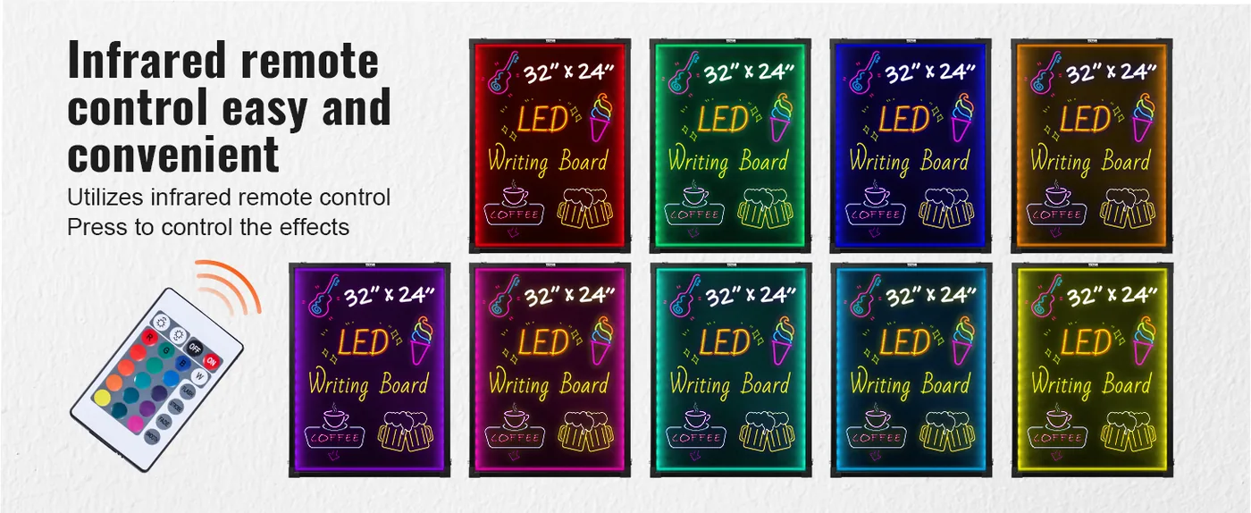 VEVOR LED Message Writing Board 32 x 24 in feature 2
