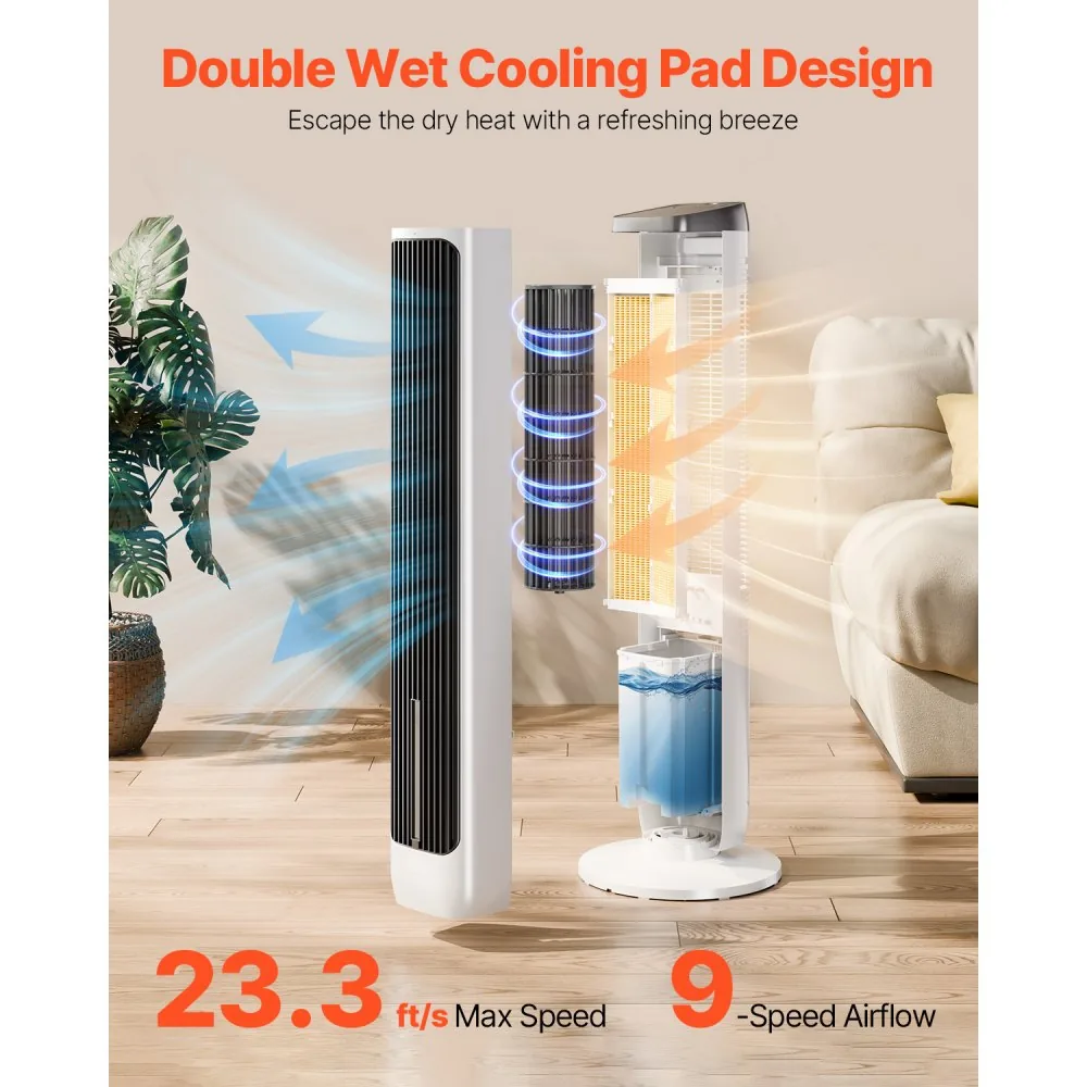 VEVOR Tower Fan 40inch Tower Fan-Large Water Tank product image 3