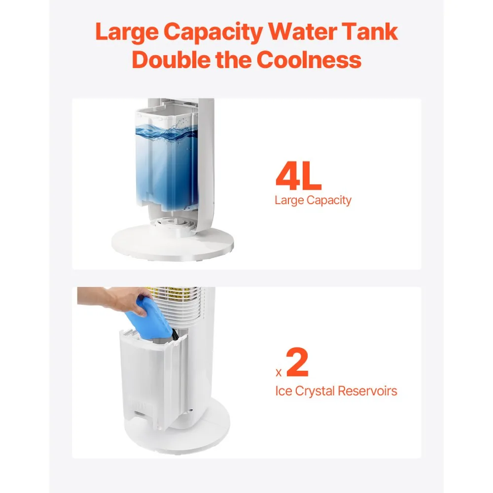 VEVOR Tower Fan 40inch Tower Fan-Large Water Tank product image 4
