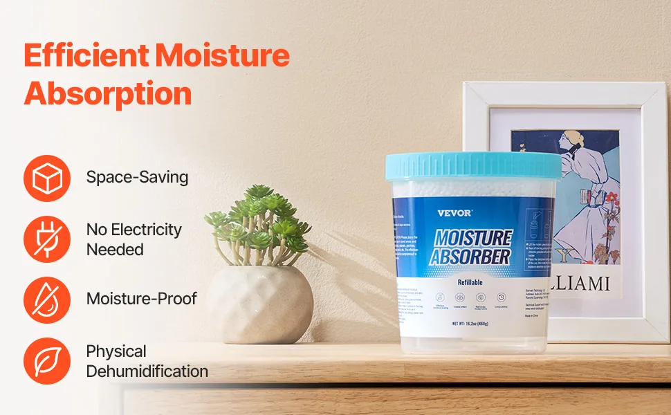 VEVOR Moisture Absorber Bucket 2 Pack Barreled overview
