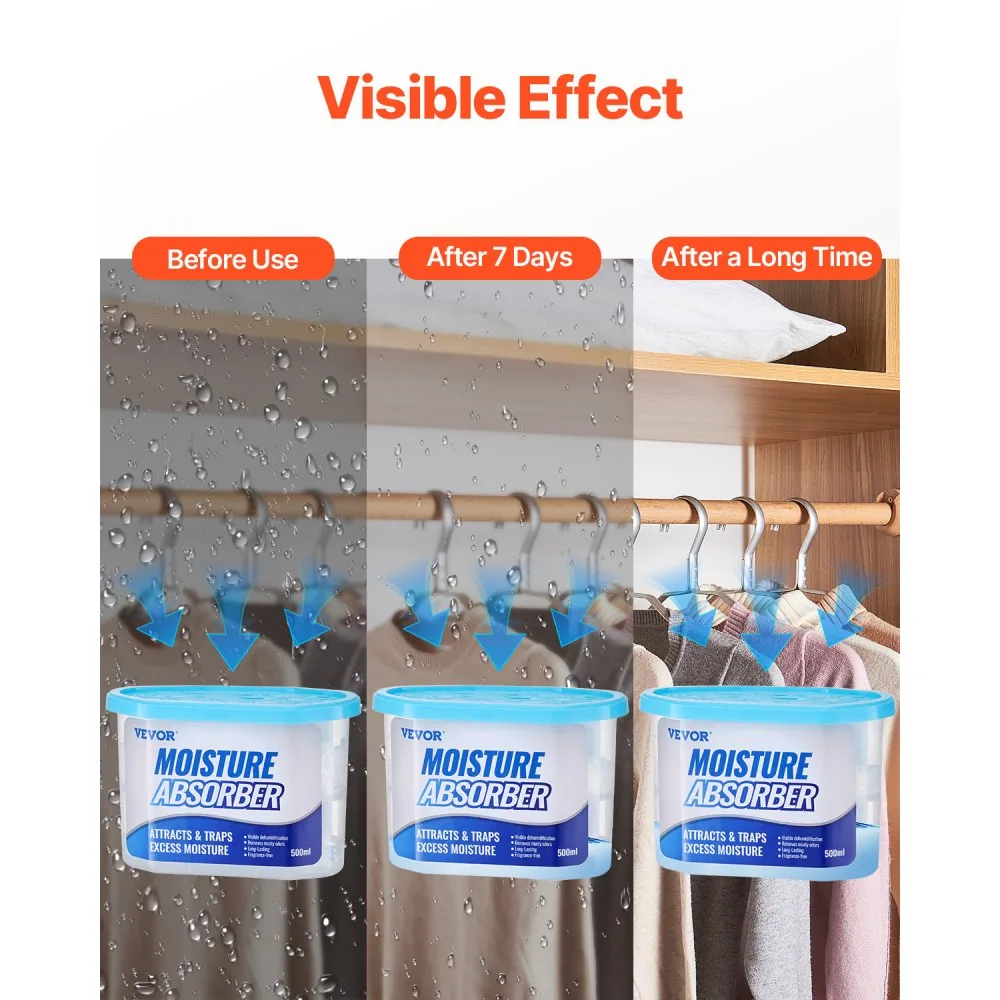 VEVOR Moisture Absorber Boxes 6-Piece Set Boxed product image 3