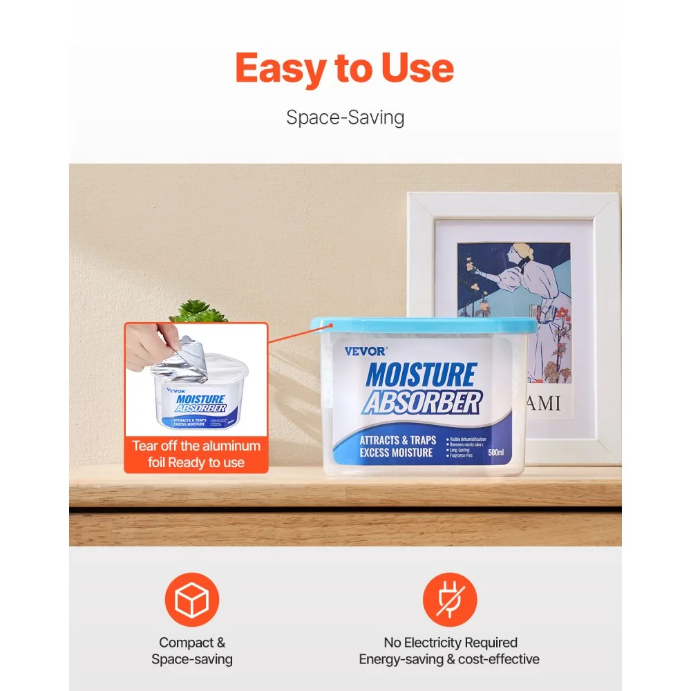 VEVOR Moisture Absorber Boxes 6-Piece Set Boxed product image 5