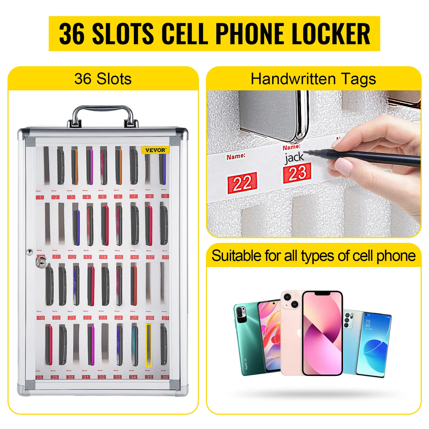 VEVOR cell phone locker key lock