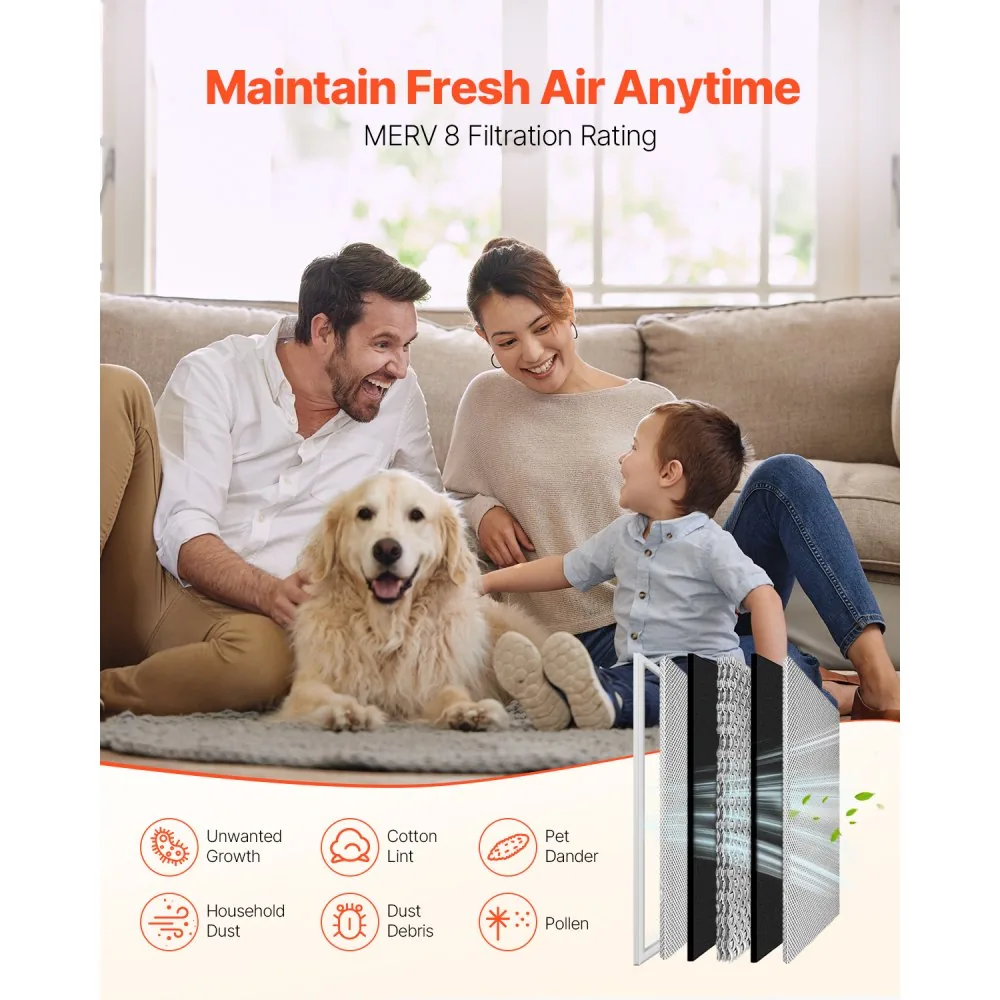 VEVOR Electrostatic Air Filter 16x25x1 inch product image 2