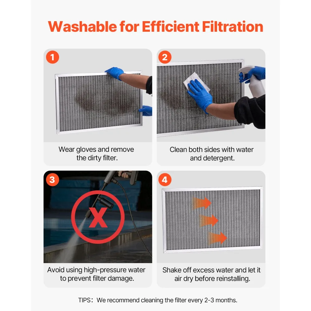 VEVOR Electrostatic Air Filter 16x25x1 inch product image 5