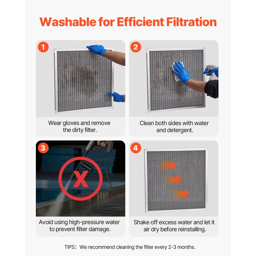 VEVOR Electrostatic Air Filter 20x20x1 inch product image 5