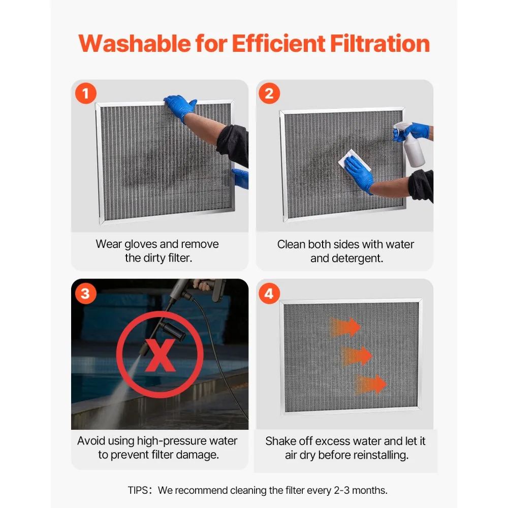 VEVOR Electrostatic Air Filter 20x25x1 inch product image 5